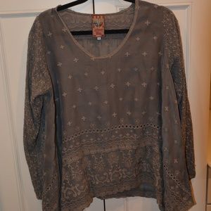 Womens Johnny Was Embroidered Tunic